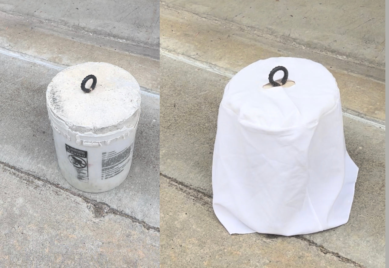 5Gal. Concrete weight covers (polyester)