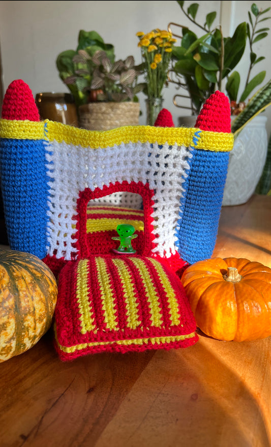 Crochet Bounce House custom colors available!