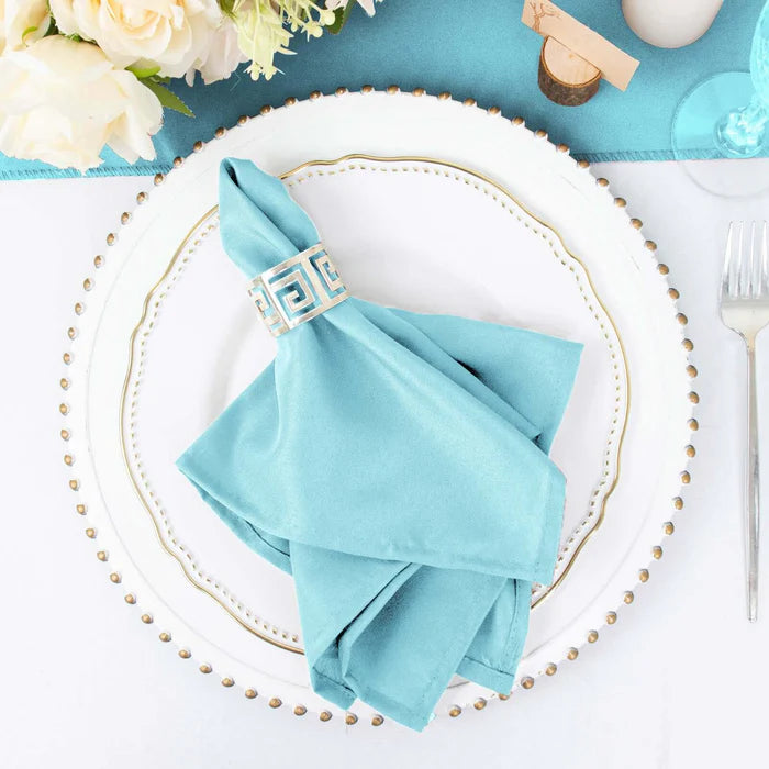 10 Pack White Cloth Napkins (Polyester-All Colors)