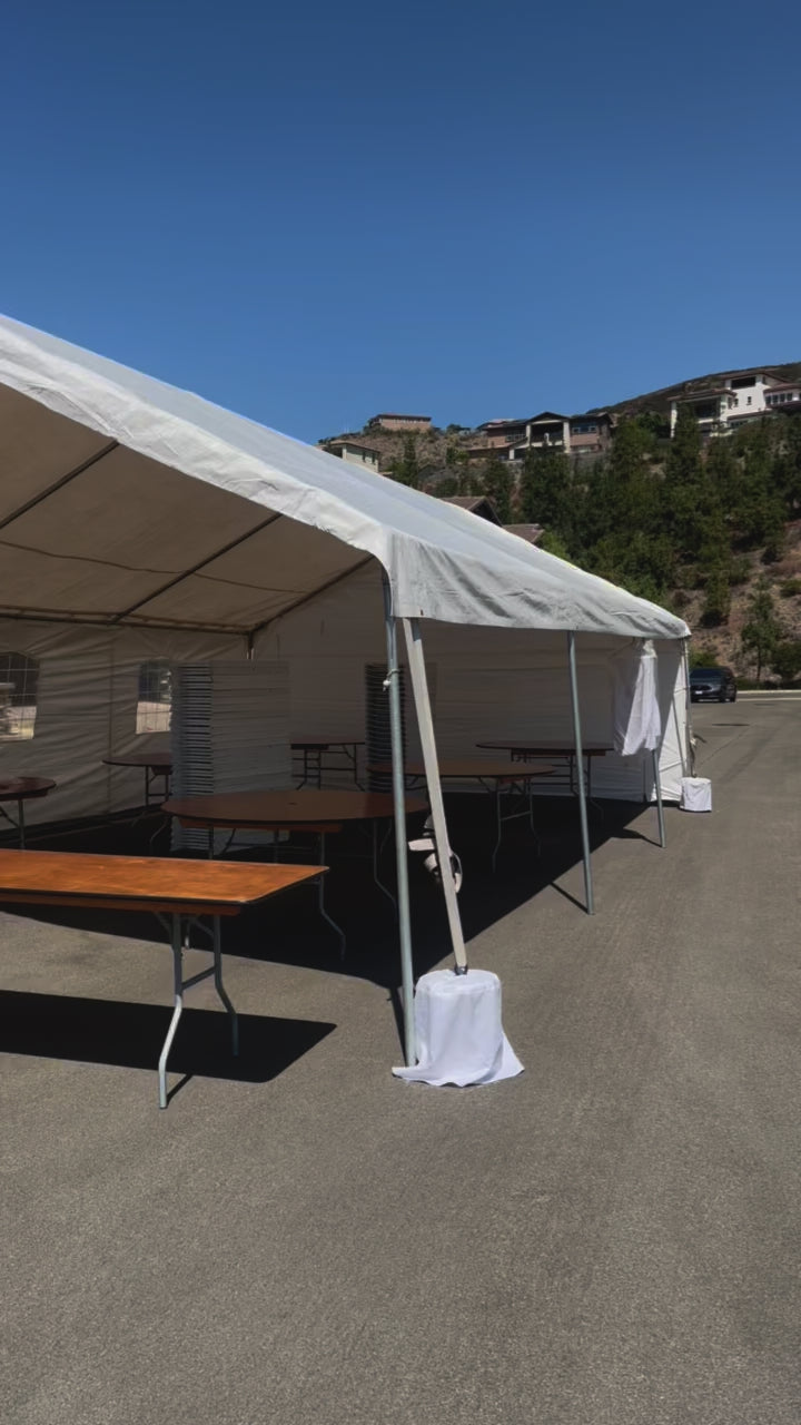 Concrete covers for tents