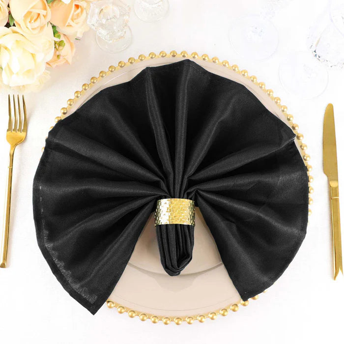 10 Pack White Cloth Napkins (Polyester-All Colors)